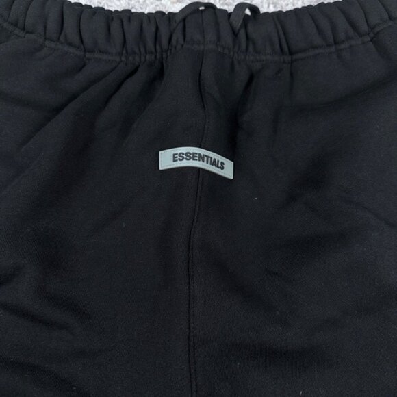 Essentials Fear of God Black Cotton Logo Shorts Men’s Large - Picture 2 of 7